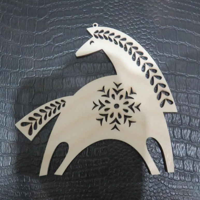 Набор резных фигурок из дерева «Ажурная сказка» (5шт, 10-12 см)